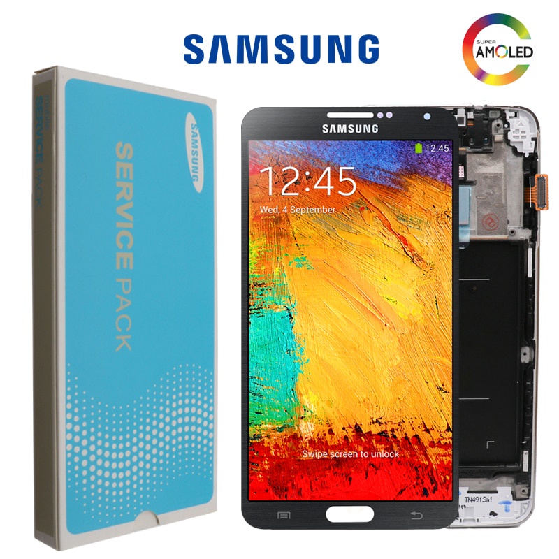 หน้าจอสัมผัส Lcd สําหรับ Samsung Galaxy Note3 Note 3 N9005 N900 N900 Atat จอแอลซีดีดิจิไทซ์เซอร์ 5.7 นิ้ว
