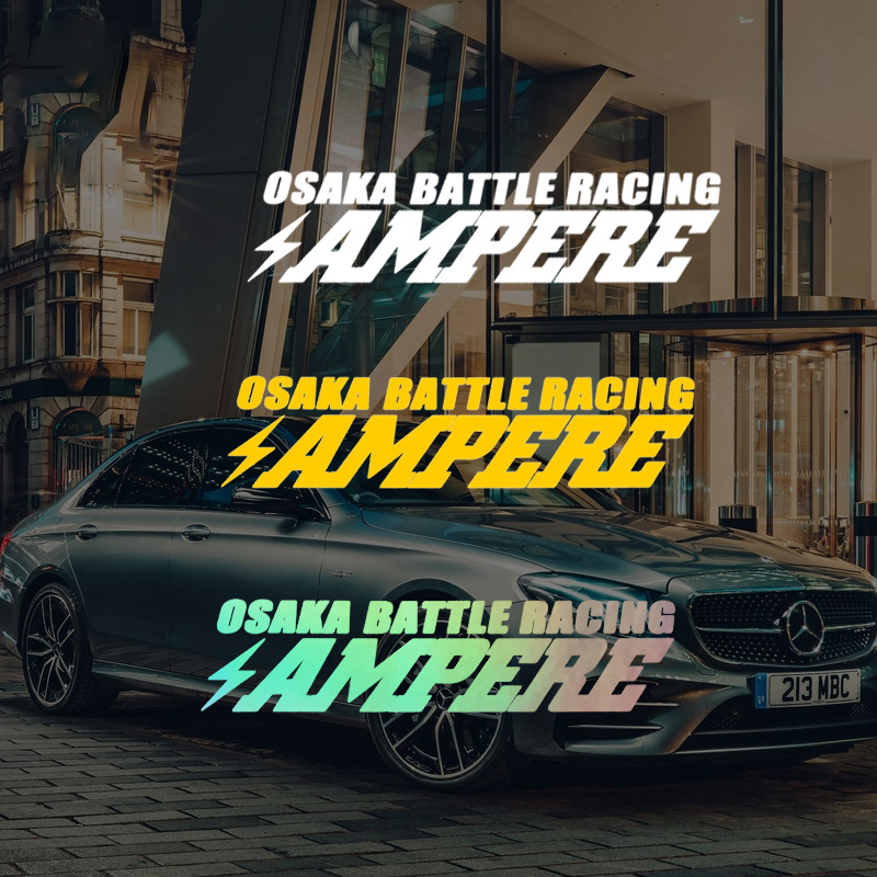 P-A13 สติ๊กเกอร์ติดรถสะท้อนแสง OSAKA Ring Line LOOP CAMPERE OSAKA RACING สติ๊กเกอร์ติดรถดริฟท์