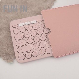 เคสกระเป๋าหนัง Pvc กันน้ํา กันฝุ่น สองด้าน สําหรับใส่คีย์บอร์ด Logitech K380