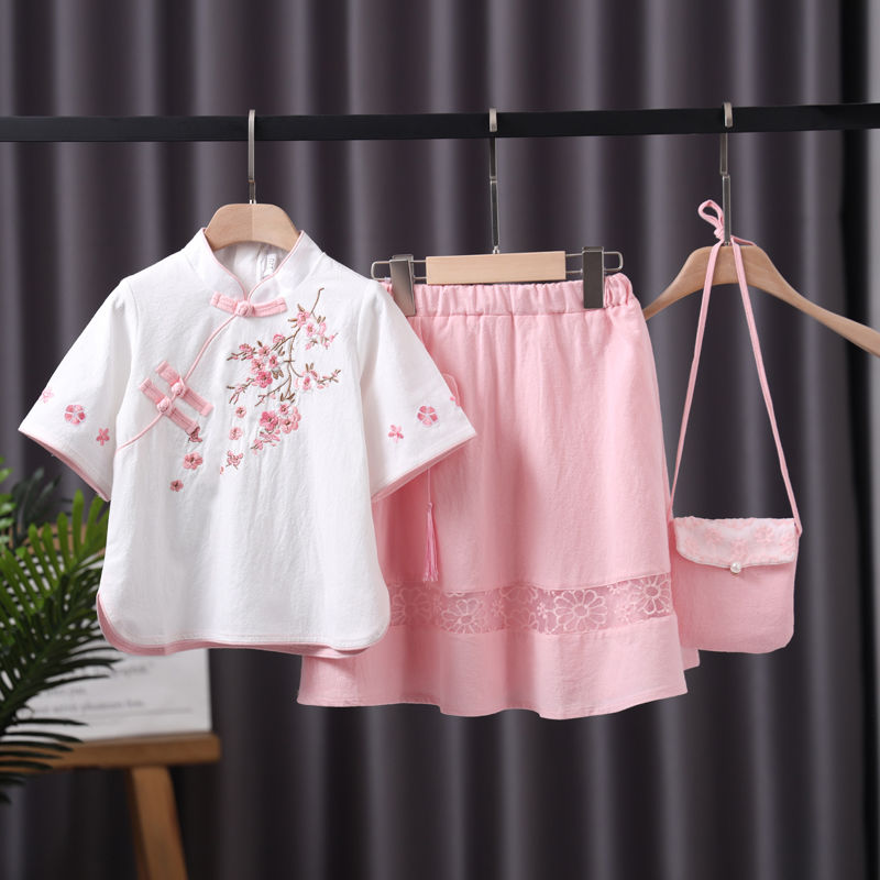 ชุดแฟชั่น Hanfu Cheongsam สำหรับเด็ก เหมาะสำหรับตรุษจีน และสวมใส่ในฤดูหนาว
