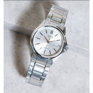 Casio Stancdard รุ่น MTP-1239D-7ADF นาฬิกาผู้ชายสายแสตนเลส หน้าปัดสีเงิน มั่นใจ ของแท้100% รับประกันศูนย์ CMG 1 ปี