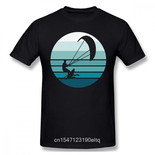 เสื้อขาว - ผู้ชาย tshirt oversize ย้อนยุค Kiteboarder Kitesurf เย็น Kiteboard คนรักเสื้อยืด d ผ้าฝ้