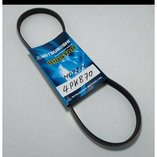 สายพานพัดลม สายพานแอร์ FAN,A/C 4PK870 Mitsu Champ l ll lll 1.5, Lancer E-car /TOYOTA Corolla,Corona (M/T,A/T) 4PK870