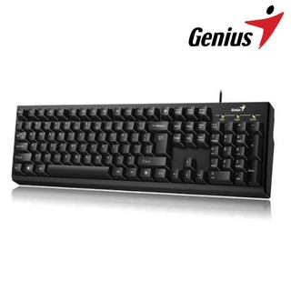 คีย์บอร์ด Genius KB-100 ให้สัมผัสการพิมพ์ที่สบาย แม่นยำ ด้วยปุ่มกดที่ออกแบบอย่างดีเยี่ยม ทนทานด้วยดีไซน์ป้องกันน้ำหรือขอ