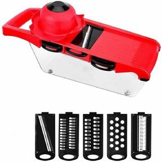 สไลด์ผัก ที่หั่นผัก ที่สไลด์ผัก 6ใบมีด Multifunctional vegetable cutter ทนทาน -สินค้ามีพร้อมส่ง-