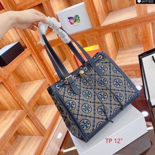 💥Tory​ Burch​ Jacquard Small Tote💥กระเป๋า​ทอ​รี่​เบิร์ช