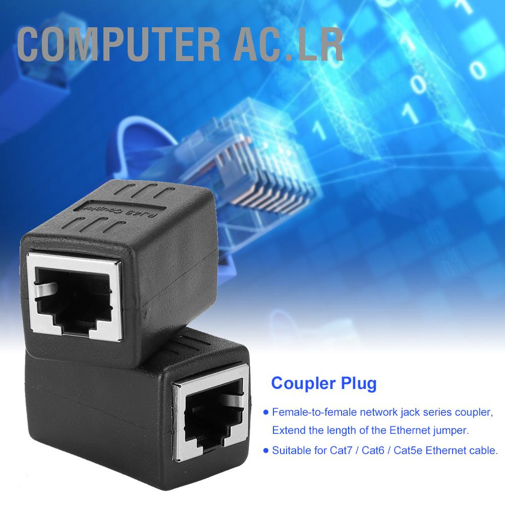 อะแดปเตอร์เชื่อมต่อสายเคเบิ้ล Coupler Rj45 Lan Female To Adapter สําหรับ Cat7 / Cat6 Cat5E 2ชิ้น
#8