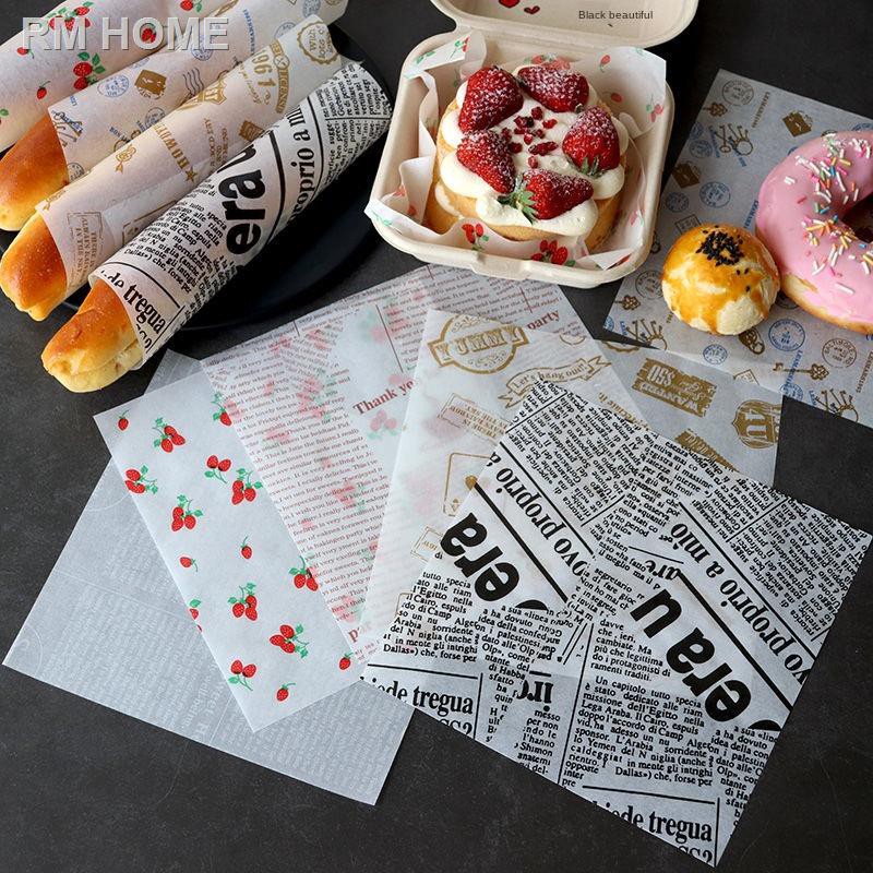 R&M Sandwich Wrapping Paper Baking Plate Cake Bento Box Pad (100 pcs