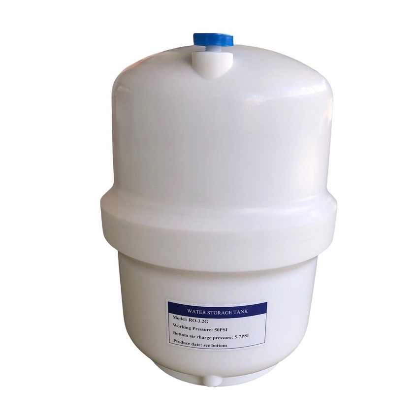 ถังแรงดัน Pressure Tank สำหรับใช้กับเครื่องกรองน้ำระบบ RO ความจุ 3.2G (ประมาณ 12 ลิตร) ถังไฟเบอร์