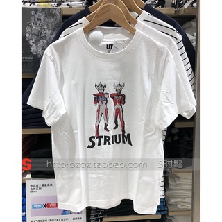 เสื้อยืดแขนสั้นพิมพ์ลาย Ultraman Ut Ultraman 424614 425478 428160 428155 Uniqlo แฟชั่นสไตล์เรียบง่าย