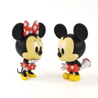 ชุดของเล่นฟิกเกอร์ Micky Wonderful House Minnie Mickey Mouse PVC 2 ชิ้น ต่อชุด