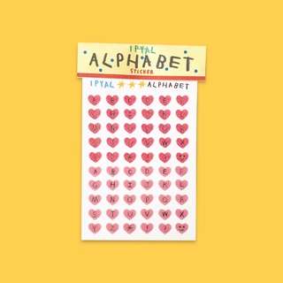 I peach you a lot - Alphabet Sticker / สติ๊กเกอร์ตัวอักษรภาษาอังกฤษ