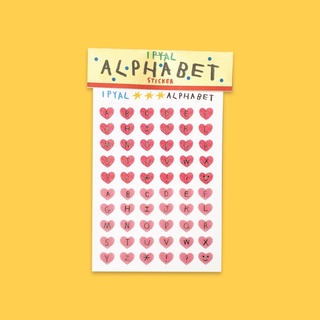 I peach you a lot - Alphabet Sticker / สติ๊กเกอร์ตัวอักษรภาษาอังกฤษ