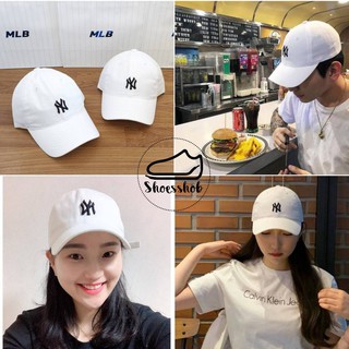 ของแท้ MLB rooky unstructured ball cap หมวกสีขาว ⚪️⚪️ รุ่นนี้ขายดีมากๆ  ป้ายแท็กเกาหลี  🇰🇷