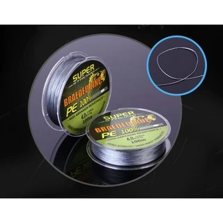 [[ PongFishing ]] สายPE X4 ยี่ห้อ BRAEDED LINE สายถัก4 ยาว 100ม. เหนียว นุ่ม ลื่น ทน เทพ ไม่อมน้ำ ราคาสบายกระเป๋า