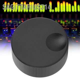 Sagittarius314 32x13mm Volume Control Knob Black Frosted Solid Aluminum for 6mm Potentiometer