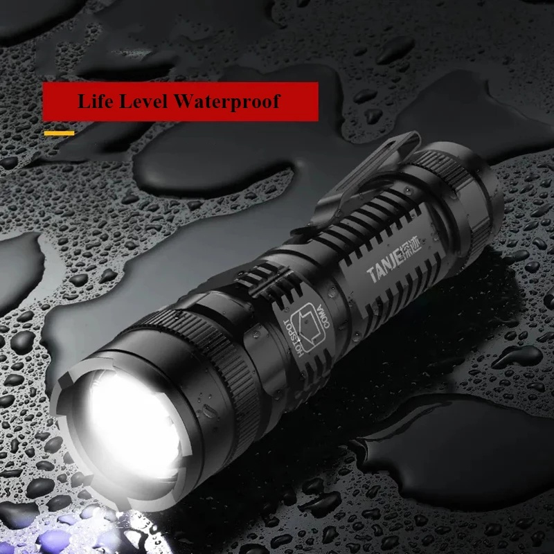 ไฟฉาย Led ขนาดเล็ก ที่แข็งแกร่ง / ไฟฉายกันน้ํา แบบชาร์จ USB สําหรับตั้งแคมป์กลางแจ้ง ตกปลา เดินป่า ราคา ถูกที่สุด ดีลบีเคเค แกลเลอรีภาพที่ 7