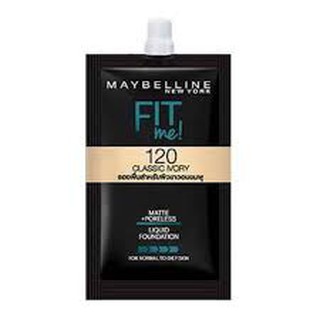 FIT me Maybelline เบอร์ 120 รองพื้นสำหรับผิวขาวอมชมพู Classic Ivory