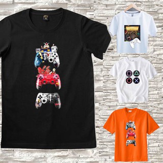 เสื้อยืดทีเชิร์ต พร้อมส่ง มาใหม่  สกรีนลาย GAMEPLAYSTATION สุดชิค ผ้าฝ้าย/cotton 100% .ผ้านุ่มสวมใส่สบาย