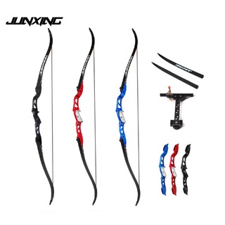 Junxing F155, 16-40 lbs recurve bow 66 inch recurve bow ซ้ายและขวามือยิงธนูพร้อมที่พักสายตา