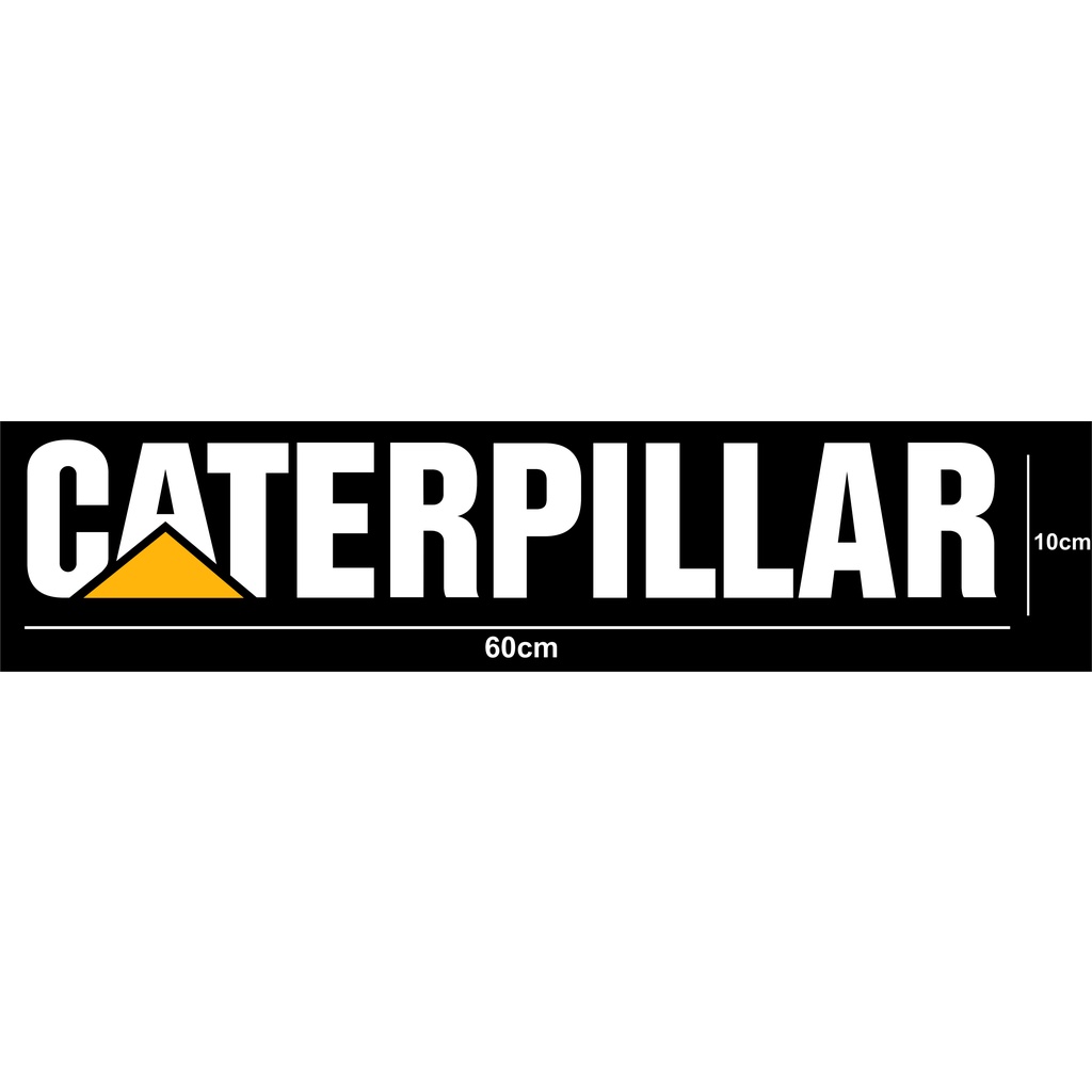 สติ๊กเกอร์ CATERPILLAR สําหรับติดกระจกรถยนต์