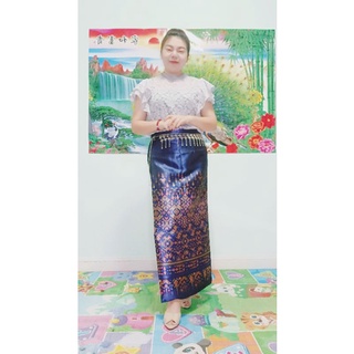🎀✔️พิมาผ้าซิ่น✨💜ผ้าถุงสำเร็จรูปพร้อมใส่แถมตะขอ🎀✨รุ่นไม่บางแบบสุภาพขายดี