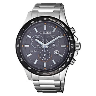 CITIZEN Eco-Drive Chronograph Mens Watch Blue AT2424-82H