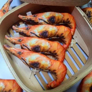 พวงกุญแจกุ้งเผา bringmehug พวงกุญแจอาหาร พวงกุญแจของชำร่วย พวงกุญแจของฝาก พวงกุญแจของขวัญ