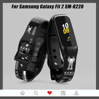 ราคาสายนาฬิกาข้อมือซิลิโคน พิมพ์ลายการ์ตูน สําหรับ Samsung Galaxy Fit 2 SM-R220