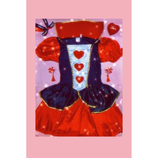 ❣ Dress for The Queen of Hearts Suit Alice in Adventures in the Wonderland(2hand)