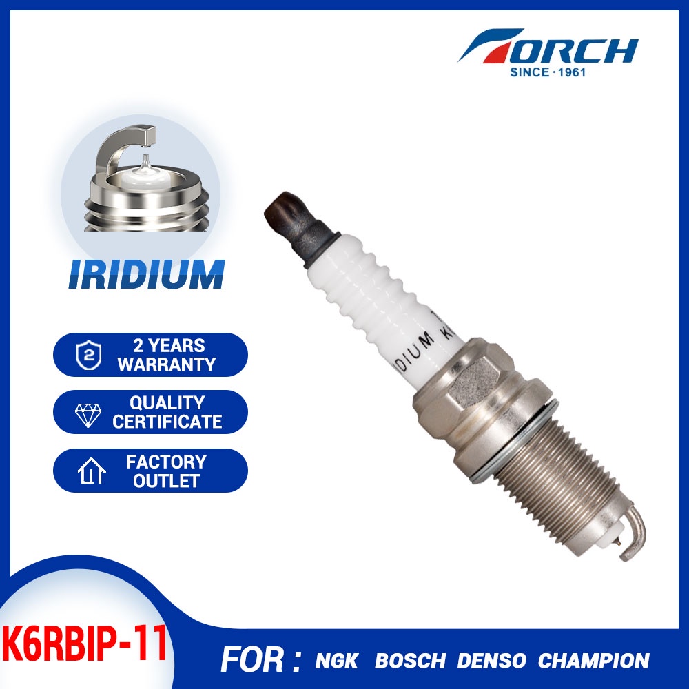 Original Iridium White Gold Plug ไฟฉาย K6RBIP-11 เหมาะสําหรับ IZFR6K11 / IZFR6K11NS / IZFR6K-11S เที