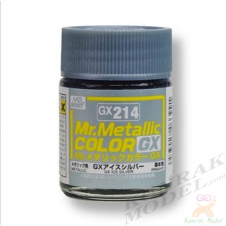 สีสูตรทินเนอร์ Mr.hobby Mr.Metallic Color GX214 ICE SILVER 18ML