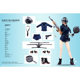 Toysoverzone MM016-A /MM016-B / MM016-C 1/6 Chicken Dinner Female Combat Suit