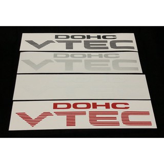 สติกเกอร์แต่งรถ DOHC VTEC ไม่สะท้อนแสง  **หากต้องการซื้อคู่ ให้กดซื้อ 2 แผ่น**