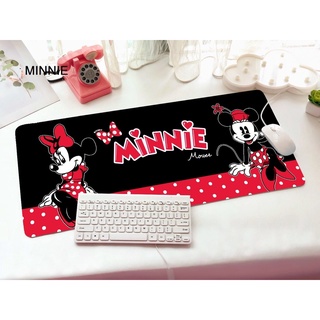 MINNIE MOUSE R แผ่นรอง คีย์บอร์ด รองคีย์บอร์ด keyboard ลาย มินนี่  MINNIE MOUSE RB ขนาด 30 x 70 cm แผ่นหนานุ่ม MANOPNEST