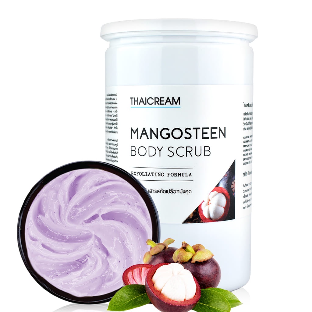 Thaicream ไทยครีม สครับมังคุด 1 กิโล ครีมขัดผิว Mangosteen body scrub สครับกิโล สครับขัดผิว สครับผิว