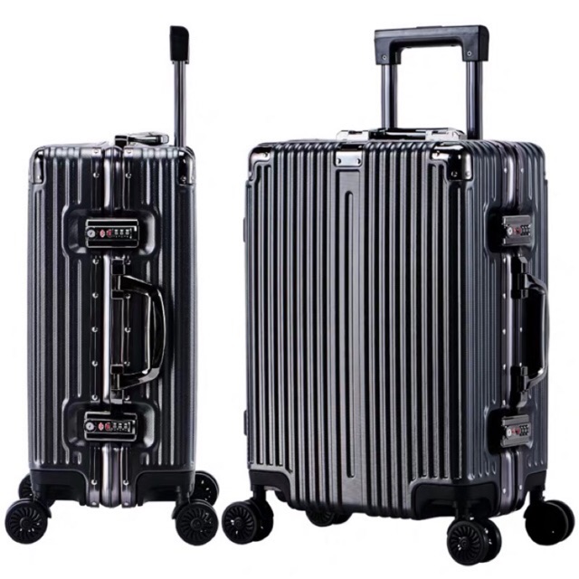 Luggage กระเป๋าเดินทาง อลูมิเนียม ไชส์20”24”28”นิ้ว 4ล้อ360องศา
