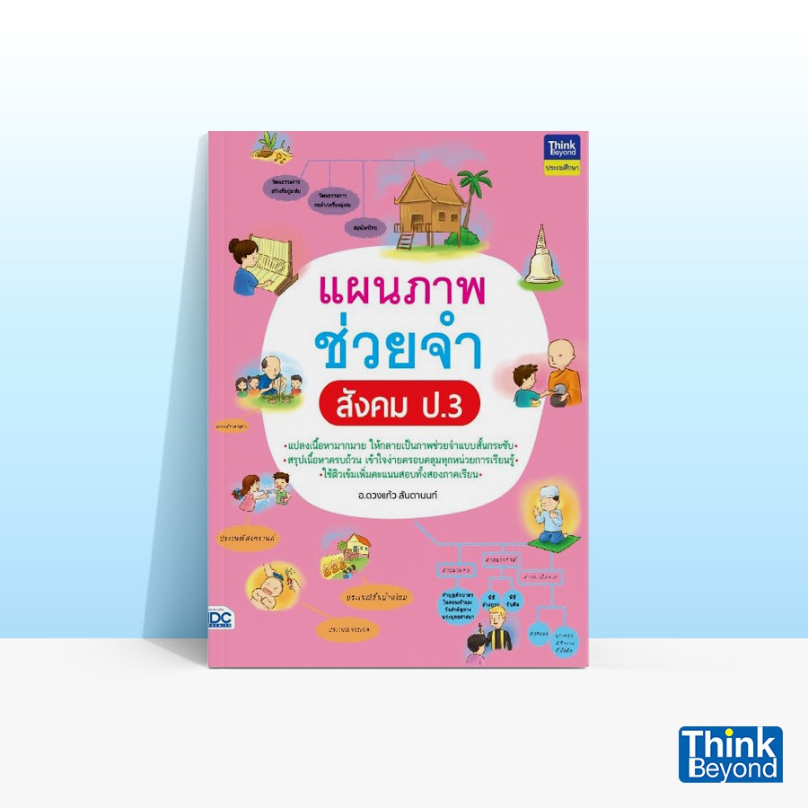 Thinkbeyond Book (ธิงค์บียอนด์ บุ๊คส์) หนังสือแผนภาพช่วยจำ สังคม ป.3 06515