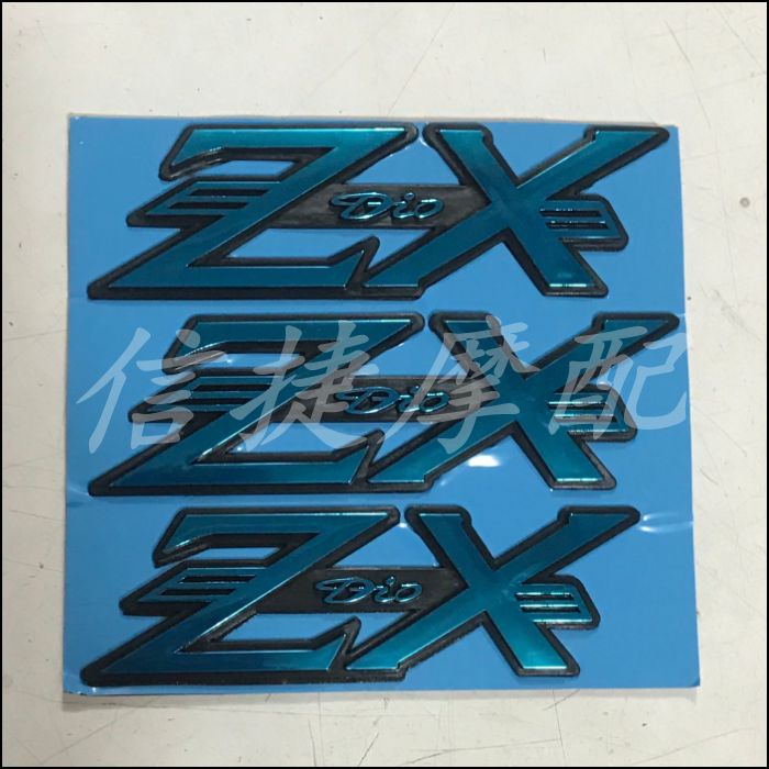 สติกเกอร์โลโก้ ชุบไฟฟ้า สีเงิน สีฟ้า สําหรับ Honda DIO AF ZX34 รุ่น 35, 36, 38