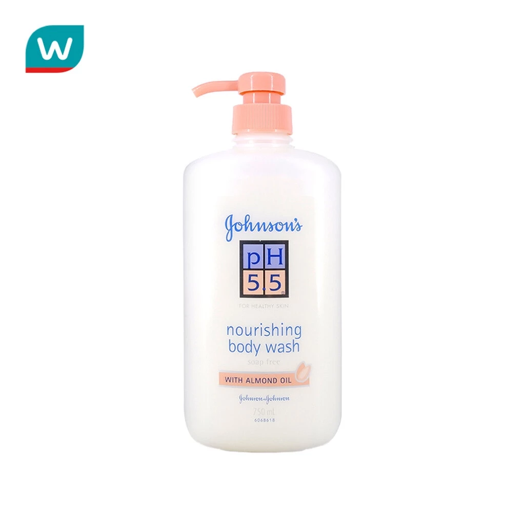 Johnson's จอห์นสัน พีเอช 5.5 นูริชชิ่ง บอดี้ วอช วิท อัลมอนด์ ออยล์ 750 มล.