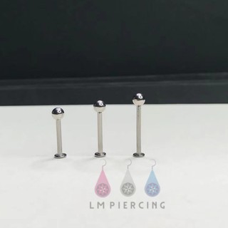 Flat back earring จิวสแตนเลส (ราคาต่อ 1 ชิ้น )เกลียว หมุน