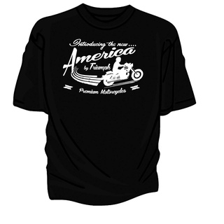 เสื้อยืด พิมพ์ลาย "Introducing The " America by Triumph Retro" สไตล์คลาสสิก ไม่ซ้ําใคร สําหรับผู้ชาย 804647