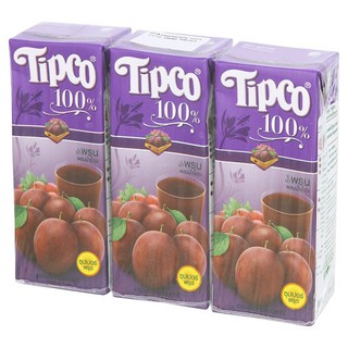 ถูกที่สุด✅  ทิปโก้ น้ำพรุนผสมน้ำองุ่น 100% 200มล. x 3 กล่อง Tipco Prune Juice 100% Grape Juice 200ml x 3pcs