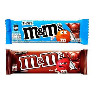 M&amp;M crispy &amp; millk chocolate bar ชนิดแท่ง ขนาด 44 กรัม