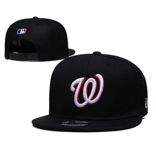 หมวกแก๊ป ลาย MLB Washington Nationals Snapback สไตล์ฮิปฮอป พร้อมสายคล้องปรับได้ สําหรับผู้ชาย และผู้หญิง