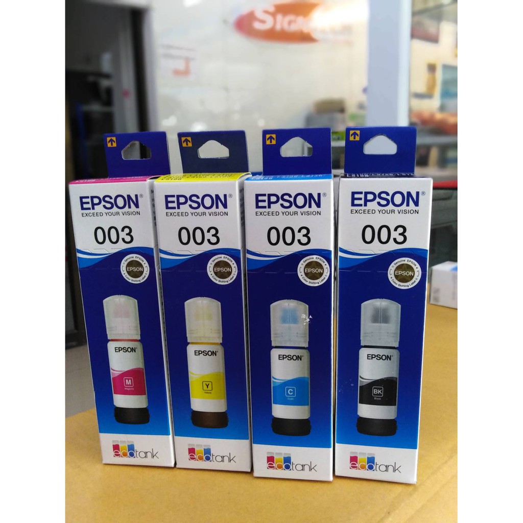 Epson 003 น้ำหมึกเติมแบบขวด ของแท้ 65 ml (L3110, L3150, L5190)
