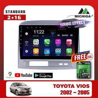 เครื่องเล่น Android MICHIGAจอแอนดรอยตรงรุ่น TOYOTA VIOS 2002-2005