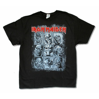 [S-5XL]เสื้อยืด พิมพ์ลาย Iron Maiden 9 Faces of Ed Album สีดํา สไตล์คลาสสิก ไม่ซ้ําใคร สําหรับผู้ชาย 773487