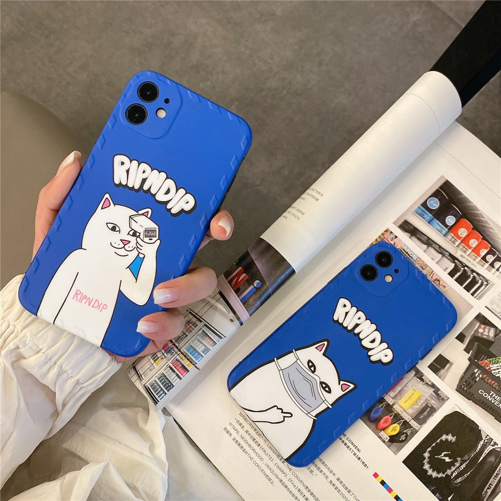 Soft Plastic Phone Cases Cute Couple Cartoon Popular Logo Cat Case Suitable For Iphone12 Mini 11 Pro Max 7 8plus Se X Xs Xr Xsmax ราคาท ด ท ส ด