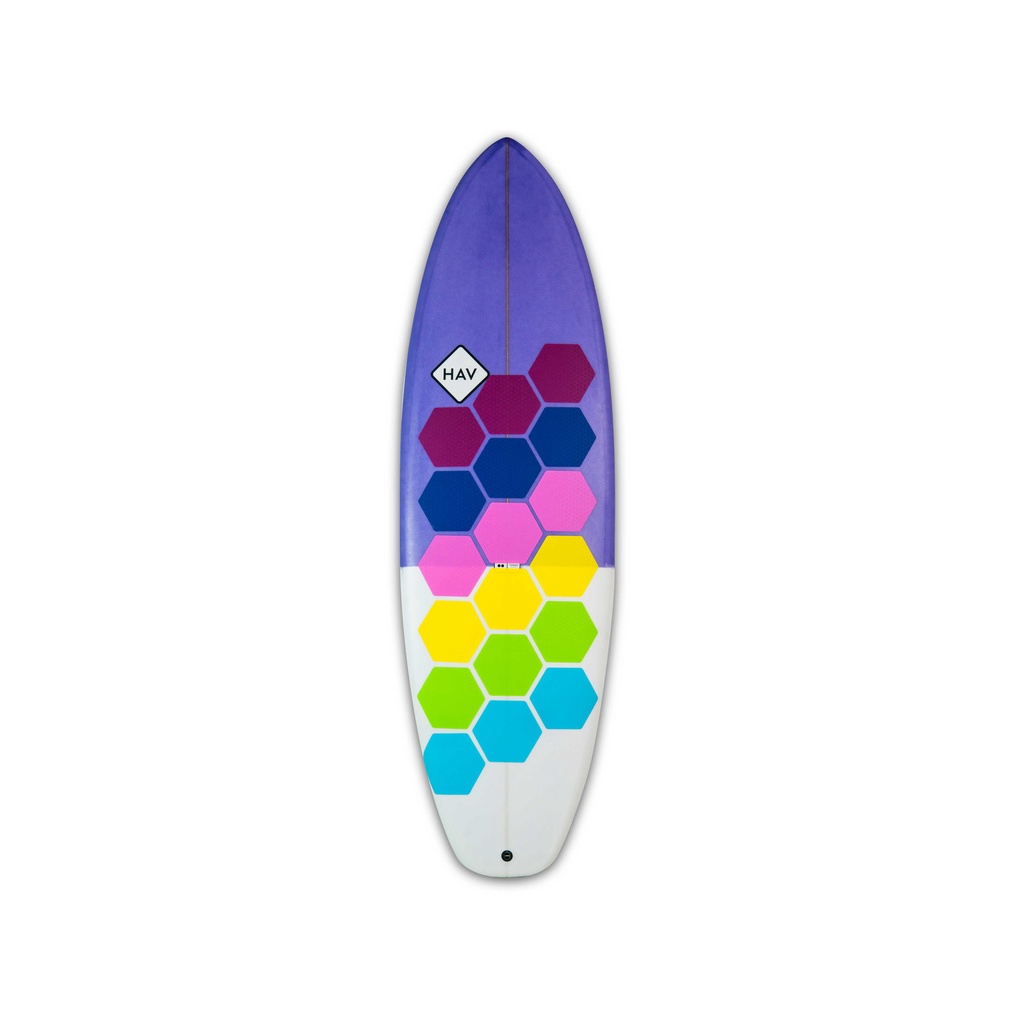 แผ่นกันลื่นกระดานโต้คลื่นหลากสี RSPro Surf/SUP Hexatraction Grip Candy